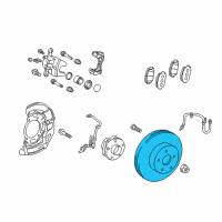 OEM 2019 Toyota Prius AWD-e Rotor Diagram - 43512-47060