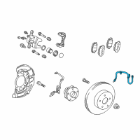 OEM Toyota Prius AWD-e Brake Hose Diagram - 90947-A2112