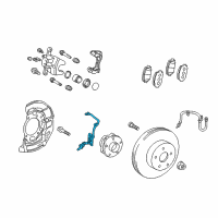 OEM 2017 Toyota Prius Prime Front Speed Sensor Diagram - 89543-47040