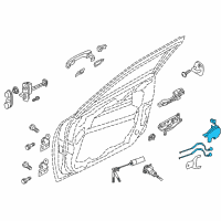 OEM 2020 Kia Stinger Front Door Latch Assembly, Left Diagram - 81310J5000