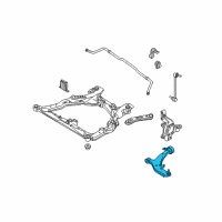 OEM 2008 Nissan Quest Link Complete-Front Suspension, Lower Rh Diagram - 54500-CK000