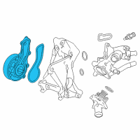 OEM 2015 Acura TLX Pump Complete , Water Diagram - 19200-RDF-A01