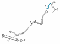 OEM Jeep Gladiator TRANSMISSION OIL COOLER Diagram - 68312975AA