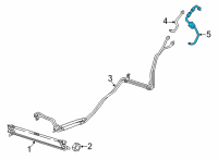 OEM Jeep Gladiator OIL COOLER RETURN Diagram - 68312974AA