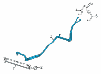 OEM 2020 Jeep Wrangler TRANSLINE-Oil Cooler Pressure And Ret Diagram - 68283400AE