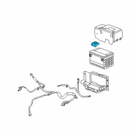 OEM Cadillac Hold Down Diagram - 25867297