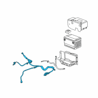 OEM Cadillac SRX Positive Cable Diagram - 25834438