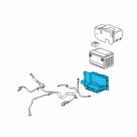 OEM Cadillac STS Battery Tray Diagram - 25783791