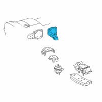 OEM Lexus GS300 Bracket, Engine Mounting, Front NO.1 LH Diagram - 12315-46120