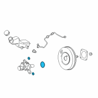 OEM Ford EcoSport Master Cylinder Mount Kit Diagram - E3BZ-2C144-A