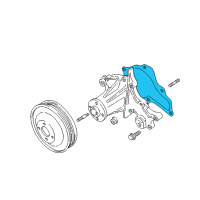 OEM Chevrolet Tracker Gasket, Water Pump Diagram - 96058049