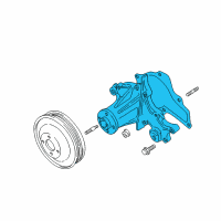 OEM 2000 Chevrolet Tracker Engine Coolant Pump Diagram - 91174230