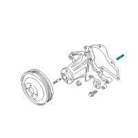 OEM Chevrolet Metro Water Pump Stud Diagram - 94004173