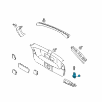 OEM 2020 Acura MDX Switch Assembly, Power Tailgate Diagram - 35800-SED-003