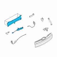 OEM 2012 BMW X5 Soft Close Aid, Rear Lid Diagram - 51-24-7-233-909