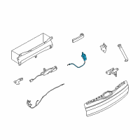 OEM 2010 BMW X5 Trunk Lid Lock, Bottom Right Diagram - 51-24-7-162-147