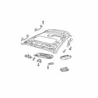 OEM 2010 Dodge Caliber Lamp-Dome Diagram - 5JG55HDAAD