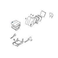 OEM 2000 Nissan Maxima Pad-Front Seat Cushion Diagram - 87361-2Y201