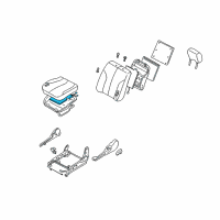 OEM 2003 Nissan Maxima Heater Unit-Front Seat Cushion Diagram - 87335-5Y500