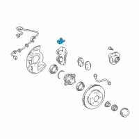 OEM 2016 Toyota Tacoma Front Speed Sensor Diagram - 89543-04020