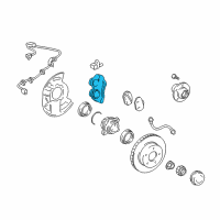 OEM 2012 Toyota FJ Cruiser Caliper Diagram - 47750-35411