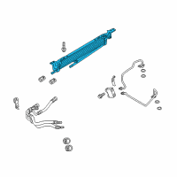 OEM Ford Police Interceptor Sedan Transmission Cooler Diagram - DG1Z-7A095-C