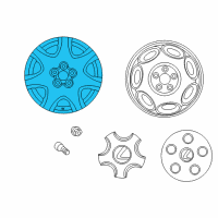 OEM 2001 Lexus LS430 Wheel, Disc Diagram - 42611-50360