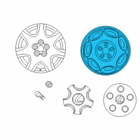 OEM Lexus LS430 Wheel, Disc Diagram - 42611-50310