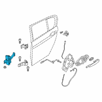 OEM 2021 BMW 330i xDrive Rear Door Brake Diagram - 51-22-7-432-206