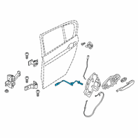 OEM 2022 BMW 330i xDrive REAR DOOR HANDLE BOWDEN CABL Diagram - 51-22-7-432-227