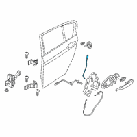 OEM 2021 BMW 330e xDrive Operating Rod, Door Rear Left Diagram - 51-22-7-432-225