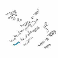 OEM 1996 Nissan Pathfinder INSULATOR-Heat, Exhaust Tube Front Lower Diagram - 20510-0W001