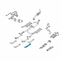 OEM 1998 Infiniti QX4 INSULATOR-Heat, Exhaust Tube Front Lower Diagram - 20510-0W011