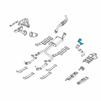 OEM 1996 Nissan Pathfinder INSULATOR Assembly Center Tube, Upper Diagram - 20535-0W706