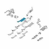 OEM 1996 Nissan Pathfinder INSULATOR Assembly-Center Tube, Upper Diagram - 20535-1W001