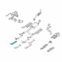 OEM 1996 Nissan Pathfinder INSULATOR-Heat, Exhaust Tube Front Upper Diagram - 20515-0W000