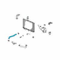 OEM Acura Hose, Water (Upper) Diagram - 19501-RWC-A00