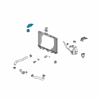 OEM Acura Bracket Assembly, Radiator Mount (Upper) Diagram - 74173-STK-A00