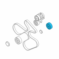 OEM BMW 335xi Belt Idler Pulley Diagram - 11-28-7-556-251