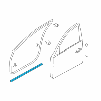 OEM 2014 Infiniti QX50 Seal-Front Door PARTING RH Diagram - 80838-1BA3A