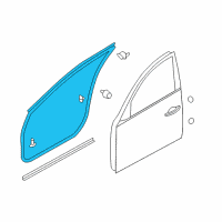 OEM 2015 Infiniti QX50 Weatherstrip-Front Door, RH Diagram - 80830-1BA1A