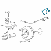 OEM 2013 Buick Regal Pipe Asm-Power Brake Booster Pump Inlet Diagram - 22884540