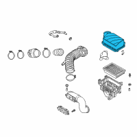 OEM 2017 Hyundai Elantra Cover-Air Cleaner Diagram - 28111-F2850