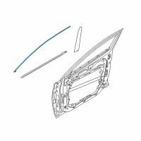 OEM 2020 Hyundai Elantra GT Moulding Assembly-Front Door Frame, LH Diagram - 82850-G3010