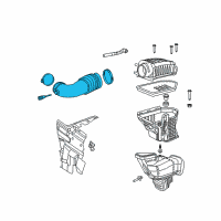 OEM Chrysler Fuel Clean Air Duct Diagram - 4861940AC