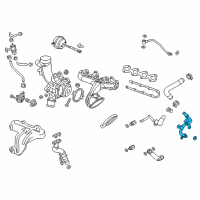 OEM 2018 Chevrolet Trax Cooling Pipe Diagram - 25195782