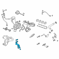 OEM 2014 Buick Encore Pipe Asm-Turbo Oil Return Diagram - 55587854