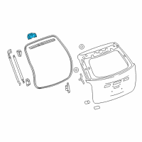 OEM 2013 GMC Terrain Hinge Diagram - 23227630