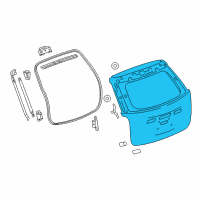 OEM 2011 GMC Terrain Lift Gate Diagram - 84680006