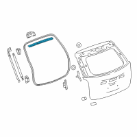 OEM 2011 Chevrolet Equinox Upper Weatherstrip Diagram - 20880038